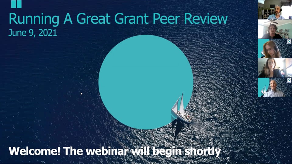 Webinar Running a Great Grant Peer Review